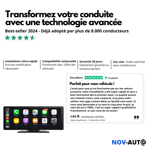 Moniteur CarPlay - NOV-AUTO™